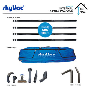 skyVac® Push Fit 44mm Pole Package