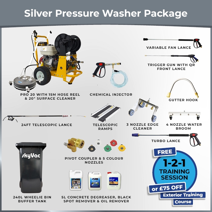 Silver Pressure Washer Package